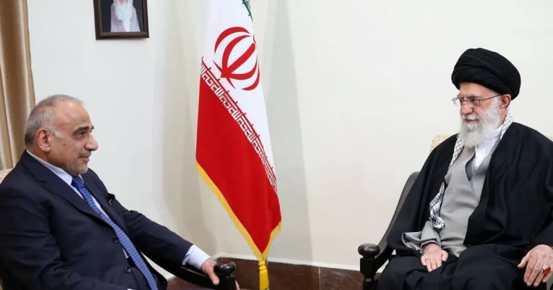 عادل عبد المهدي مع خامنئي